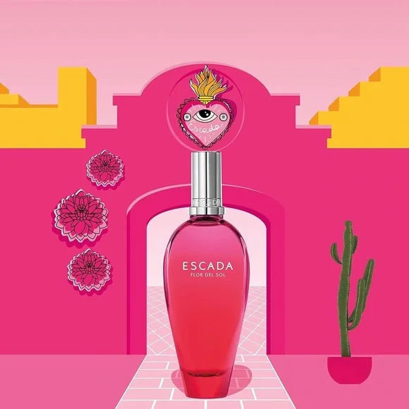 Escada Floral Perfume Esccaping with Escada Flor Del Sol limited edition 100 ml - Picture 2 of 4